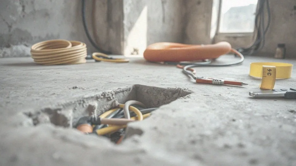 Jakie materiały powinny być używane do instalacji elektrycznej w podłodze?