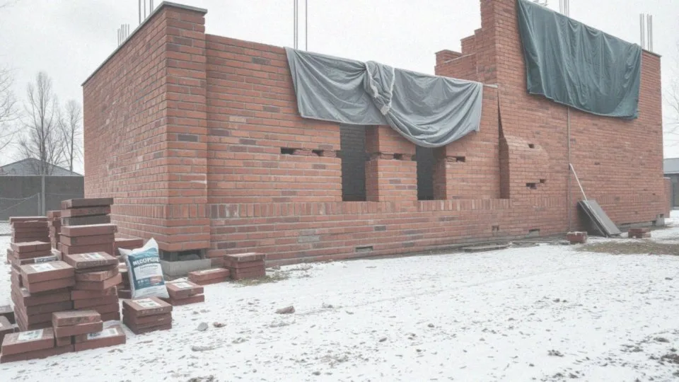 Jakie zasady należy przestrzegać przy murowaniu zimą?