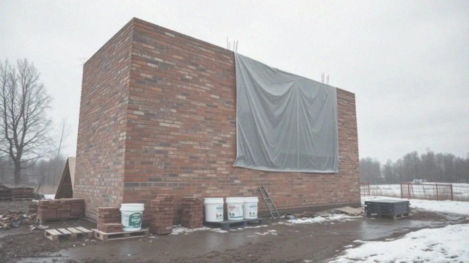 Jakie są warunki do prowadzenia robót murarskich w zimie?