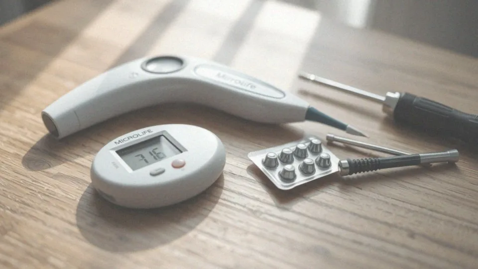 Jak wymienić baterie w termometrze Microlife?