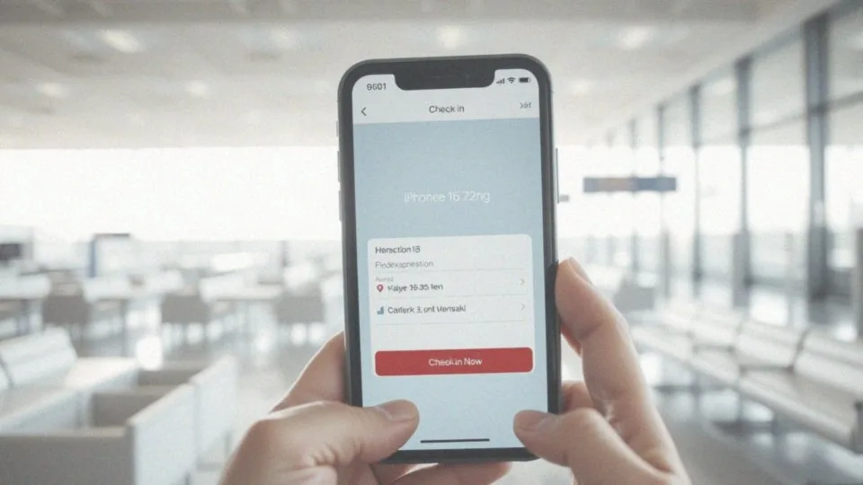 Jakie są zasady korzystania z mobilnej aplikacji do odprawy online?