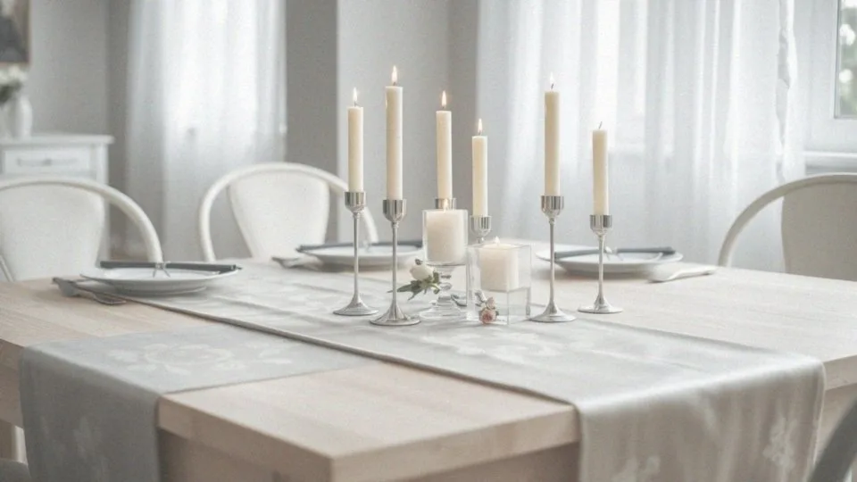 Jakie świece i bieżniki użyć na 50 urodziny?