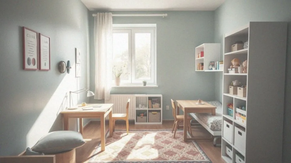 Jakie strefy powinny być w małym pokoju dla rodzeństwa?