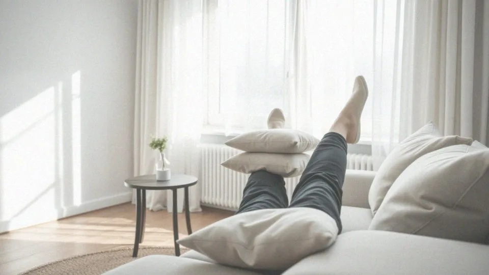 W jaki sposób trzymanie nóg w górze redukuje obrzęki?