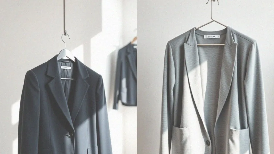 Jakie różnice między eleganckimi a dresowymi marynarkami damskimi?