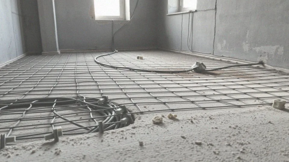 Jak układa się przewody w posadzce bez peszla?