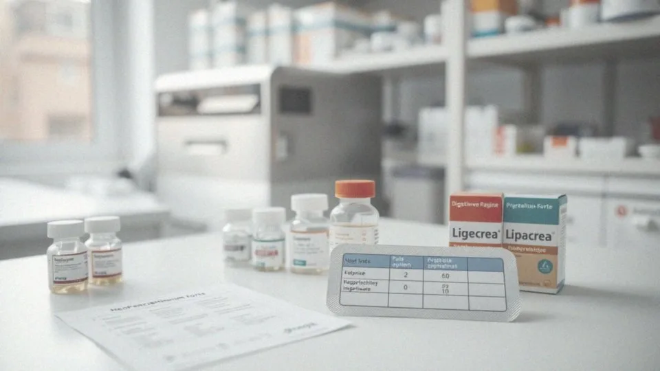 Jak wygląda tabela z zawartością enzymów w preparatach dostępnych na rynku?