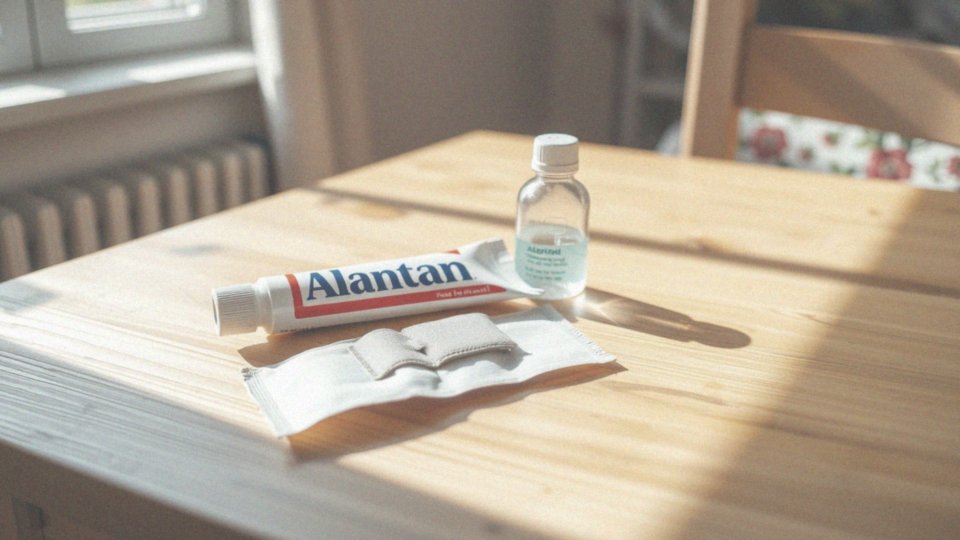 Jakie działanie ma maść Alantan wobec oparzeń?