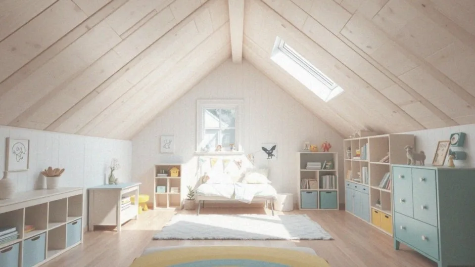 Jakie są pomysły na urządzenie pokoju dziecięcego na poddaszu?