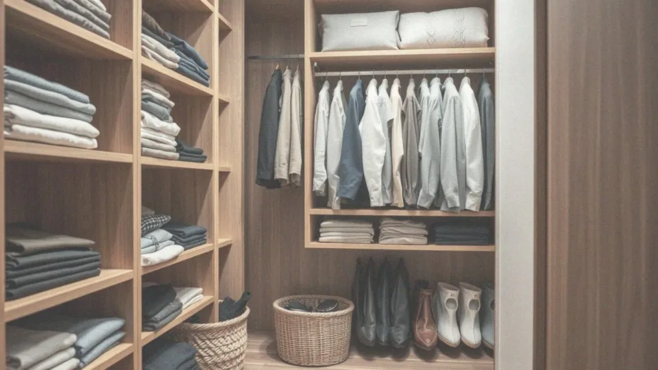 Jak efektywnie segregować ubrania w głębokiej szafie?