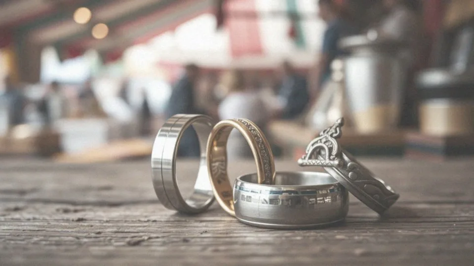 Jakie są różnice między pierścionkami na kciuk ze stali chirurgicznej a tymi ze złota czy srebra?