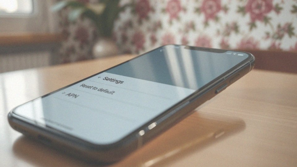 Jak przywrócić domyślne nazwy punktów dostępu w telefonie?