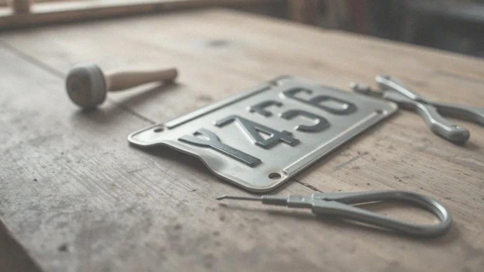 Jak wyprostować tablicę rejestracyjną? Praktyczny poradnik krok po kroku